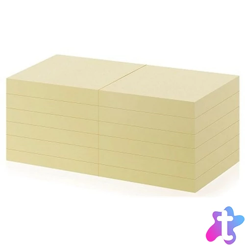 Office Depot 76x76mm újrahasznosított sárga jegyzettömb