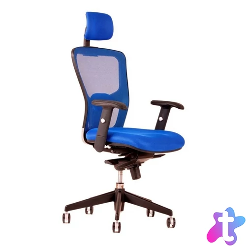 Office Pro DIKE SP DK90 kék fejtámlás irodai forgószék