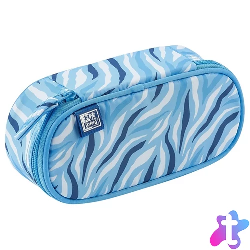 Oxford Kids 1 klapnis kék ovál tolltartó