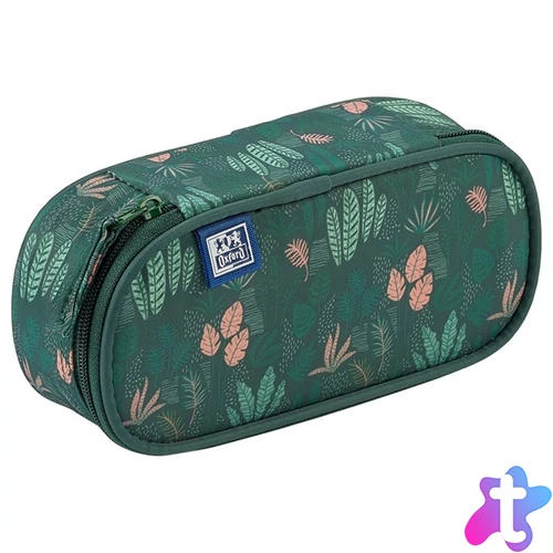 Oxford Kids 1 klapnis zöld ovál tolltartó