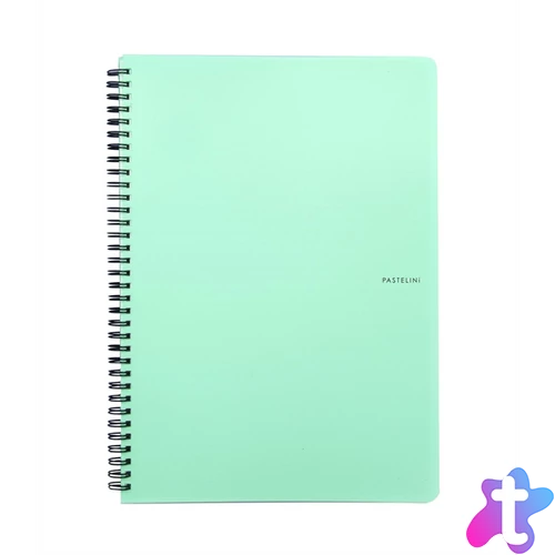 Oxybag Pastelini Green A5 60 lapos vonalas spirálfüzet