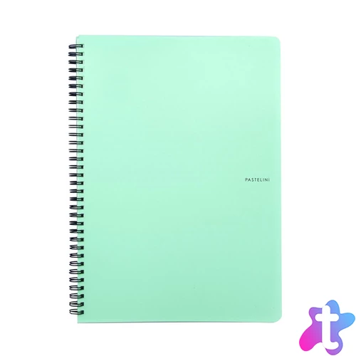 Oxybag Pastelini Green A4 60 lapos vonalas spirálfüzet