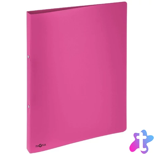 Pagna A4 PP 16mm 2 gyűrű rózsaszín gyűrűs mappa