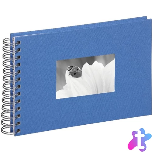 Pagna 24x17cm fehér lapos spirálos kék fotóalbum