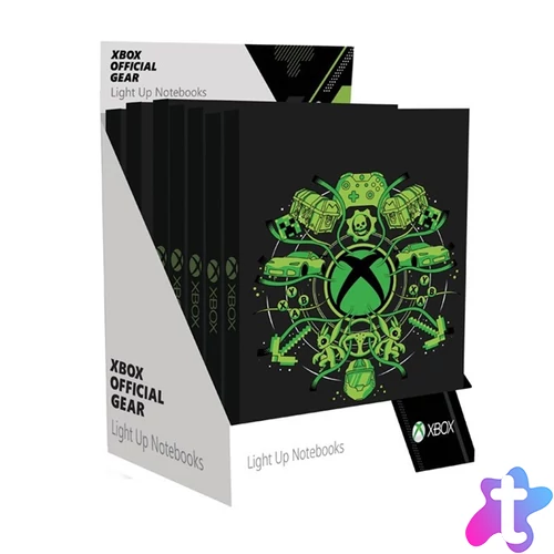 XBOX Light Up A5 200 oldalas füzet