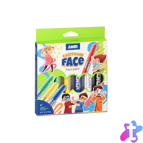 PD Junior 6 db kreatív arcfesték készlet