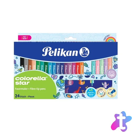 Pelikan Colorella S. C302 filctoll 24db-os (18+ 6db pasztell) + sablon