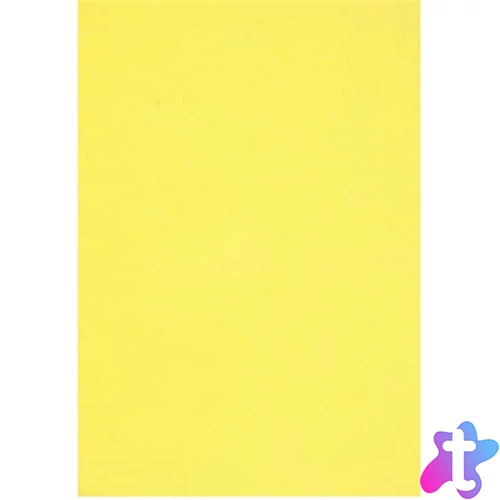 Kreatív A4 2mm sárga dekorgumilap