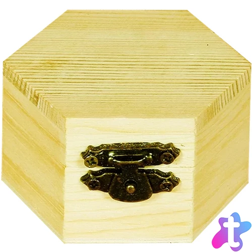 Pentart hatszög alakú 6x4 cm minidoboz