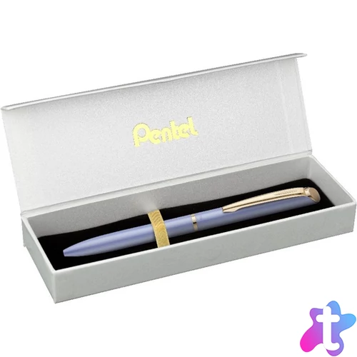 Pentel Energel BL2007PV-BOX 0,35mmpastell lila test/kék tinta prémium fém rollertoll