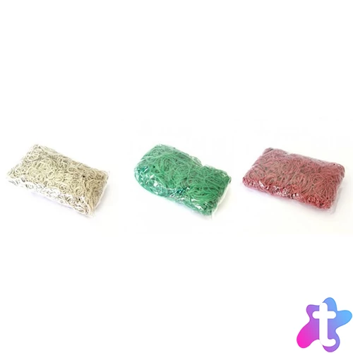 Penword 1kg 80x1,5x1,5 piros/zöld/fehér gumigyűrű