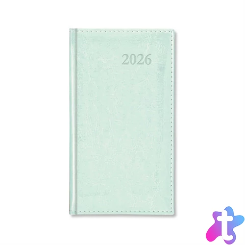 Period Border Menta 2026 álló körbevarott zsebnaptár