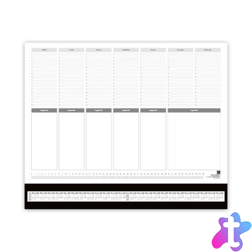 Period 2026 59x41 cm fekete könyöklő