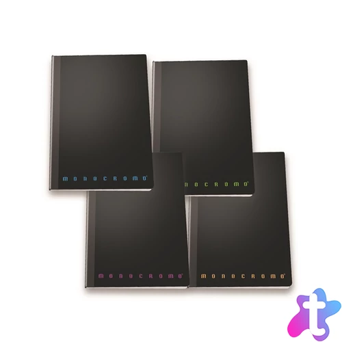 Pigna Monocromo varrott PPL A5 80 lapos kockás füzet