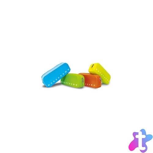 Pigna Monocromo Fluo szögletes szilikon tolltartó