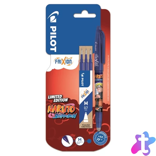 Pilot FriXion 07 betétszett kék + NARUTO SHIPPUDEN Limitált kiadás FR Ball rollerirón