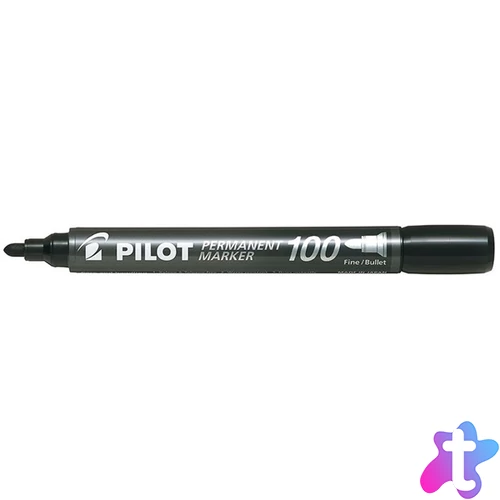 Pilot 100 gömb hegyű fekete alkoholos filc