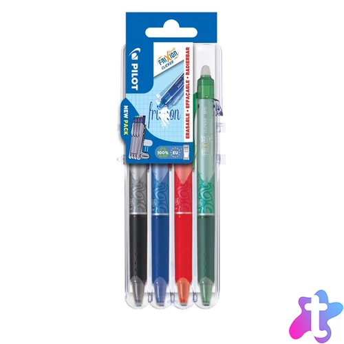 Pilot Frixion Set2Go Clicker 4db/csomag tollkészlet + tolltartó