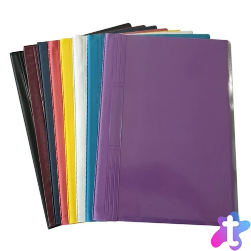 Plastweld PVC A4 fekete kemény hátlapos gyorsfűző