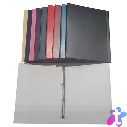 Plastweld PVC A4 4 gyűrűs lila 2cm gyűrűs mappa