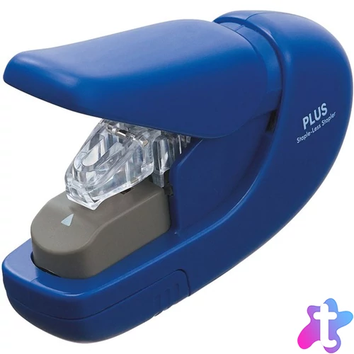 Plus Japan kézi kapocsmentes kék tűző- és lyukasztógép