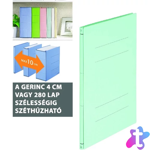 Plus Japan Basic Zero max 280lap egyszerúsített pasztell zöld iratrendező