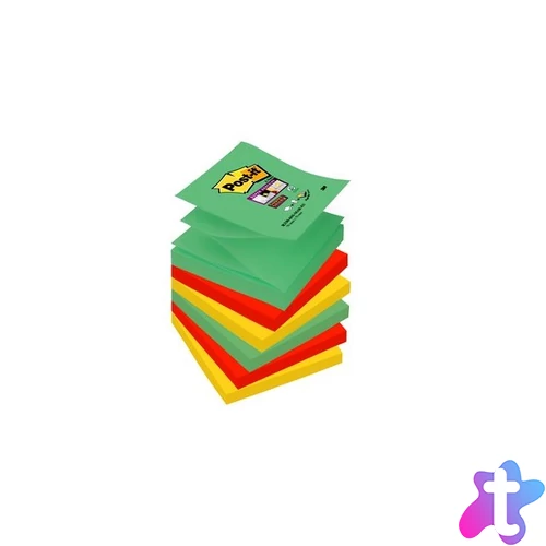 3M Post-it Super Sticky Marrakesh 76x76mm 6 db/csomag Z-tömb