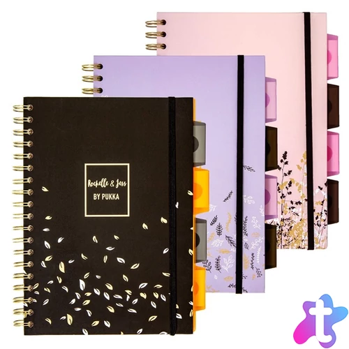 Pukka Pad Project Book Rochelle & Jess B5 PP 200 oldalas vonalas spirálfüzet