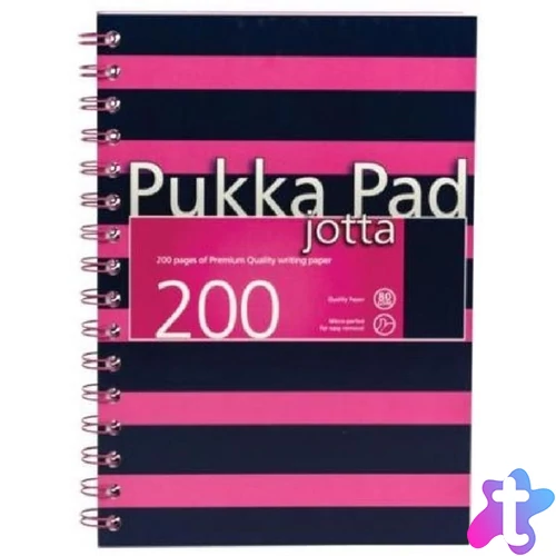Pukka Pad Jotta Pad Navy Pink A4 200 oldalas vonalas spirálfüzet