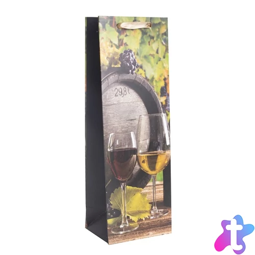 Iris papírtasak boros matt, hordó+2bor 12-36 cm