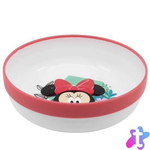 IRIS Licenc Minnie csúszásgátlós műanyag mélytányér