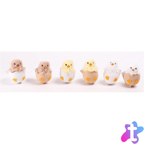 IRIS dekor akasztós csibe tojásban 6s 7cm