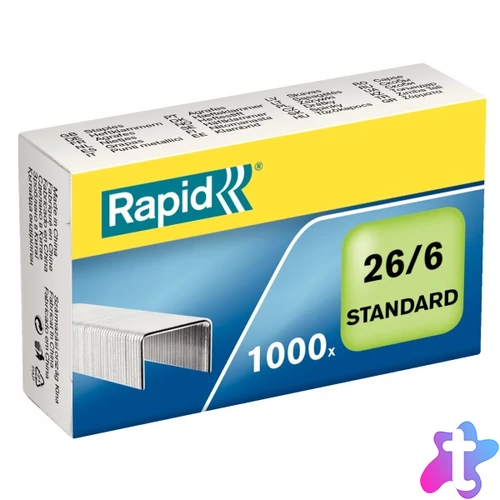 Rapid Standard 26/6 1000db/doboz fűzőkapocs