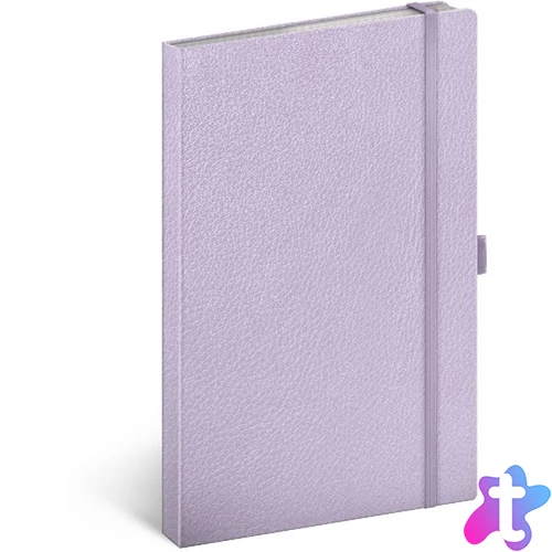Realsystem Vivella 13 × 21 cm lila vonalas notesz