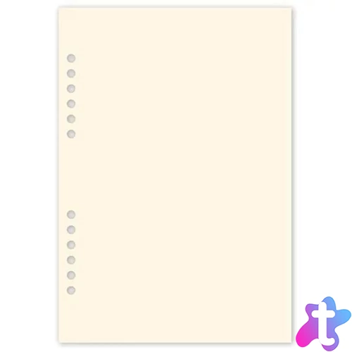 Realsystem 1/510 üres jegyzet gyűrűs naptár kiegészítő