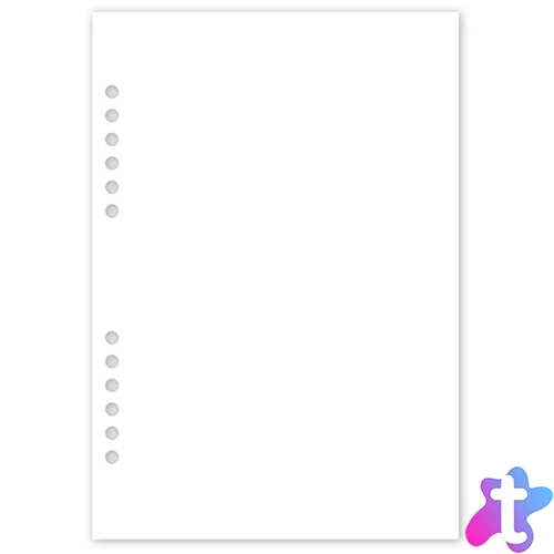 Realsystem 1/410 üres jegyzet gyűrűs naptár kiegészítő