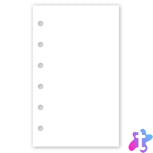 Realsystem 3/410 üres jegyzet gyűrűs naptár kiegészítő