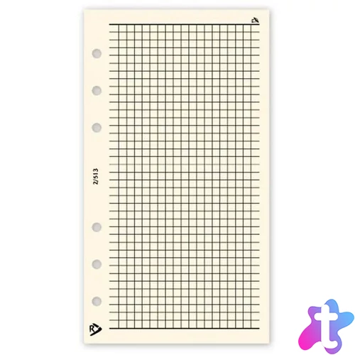 Realsystem 2/513 négyzethálós jegyzet gyűrűs naptár kiegészítő