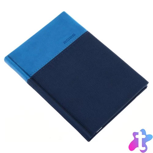 Realsystem 2026 LUX 5411-45 B6 heti beosztású kék zsebnaptár