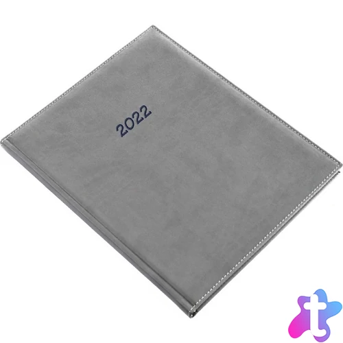 Realsystem 2026 Bolero 5212-43 A4S heti beosztású szürke határidőnapló
