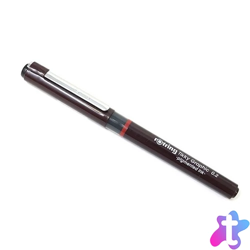 Rotring Tikky Graphic 0,2mm borvörös tűfilc