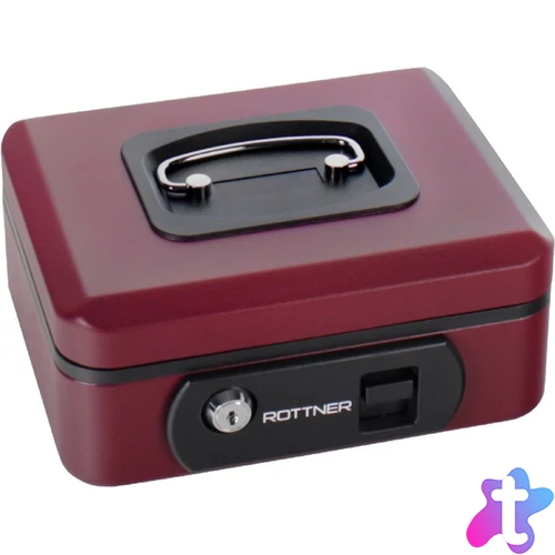 Rottner Pro Box One bordó kulcsos pénztároló kazetta