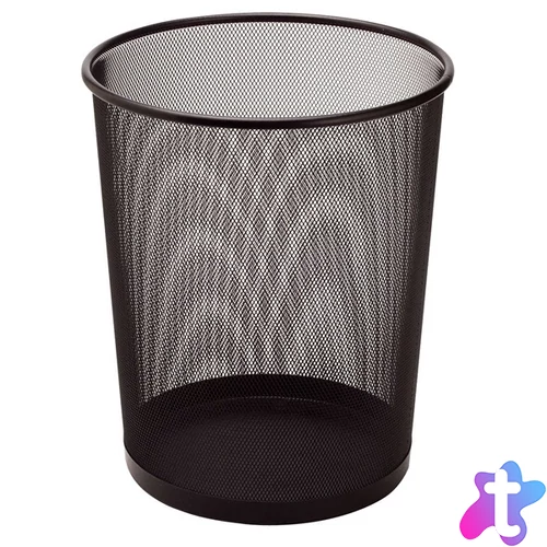 Sakota 21 L fekete fémhálós papírkosár