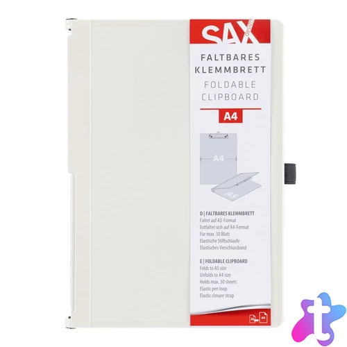 Sax összehajtható A5-A4 fehér felírótábla