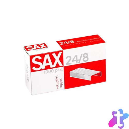 Sax 24/8 réz fűzőkapocs