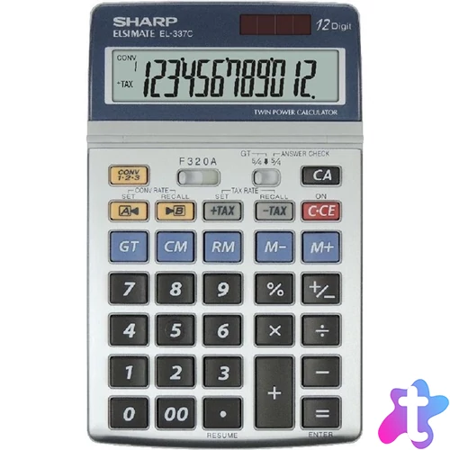 Sharp EL337C irodai asztali számológép