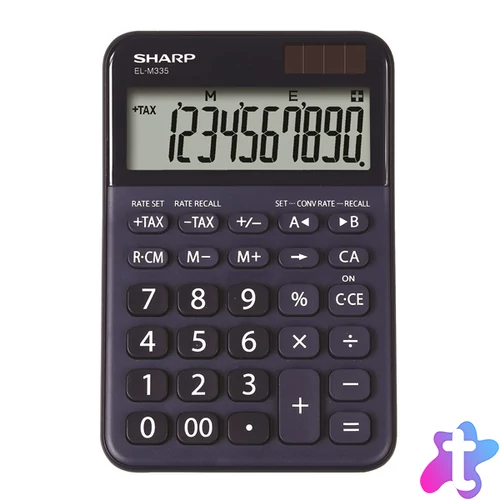 Sharp ELM-335B-BL napelemes asztali számológép