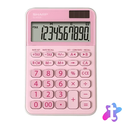 Sharp ELM-335B-PK napelemes asztali számológép