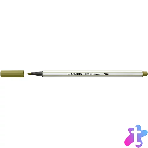 Stabilo Pen 68 brush sárzöld ecsetfilc