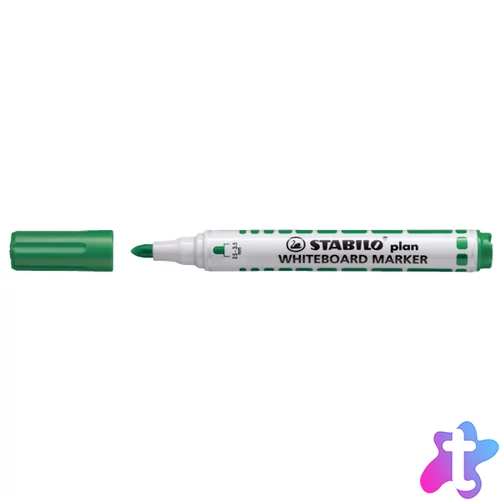 STABILO Plan kúpos hegyű zöld táblamarker